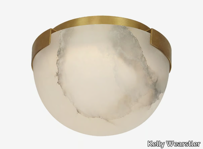 MELANGE PETITE FLUSH MOUNT - LED alabaster ceiling lamp _ Kelly Wearstler