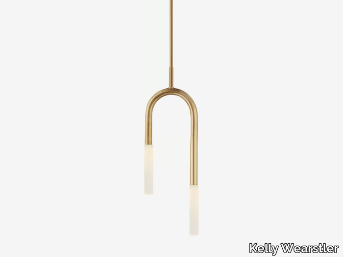 ROUSSEAU SMALL ASYMMETRIC PENDANT - LED metal pendant lamp _ Kelly Wearstler
