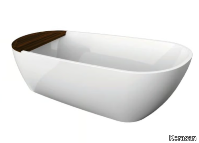 AQUATECH 3750 - Freestanding oval Pietraluce® bathtub _ Kerasan