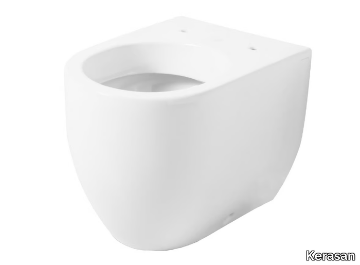 FLO 3116 - Compact back to wall ceramic toilet _ Kerasan