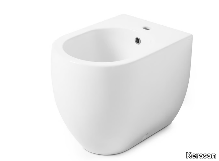 FLO 3121/3122 - Compact Floor mounted porcelain bidet _ Kerasan