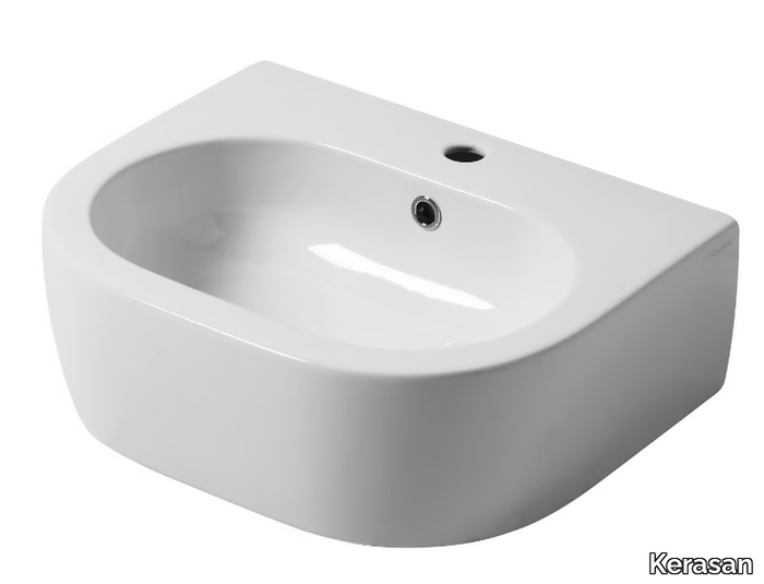 FLO 3141/3142/3149 - Oval ceramic handrinse basin _ Kerasan