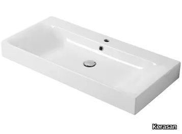 CENTO 3583 - Pedestal/countertop/wall-mounted porcelain washbasin _ Kerasan