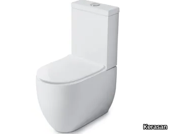 FLO 3117 - Close coupled Floor mounted ceramic toilet _ Kerasan