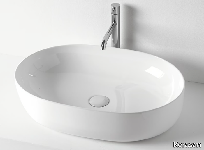 NOLITA 5343 - Countertop oval ceramic washbasin _ Kerasan