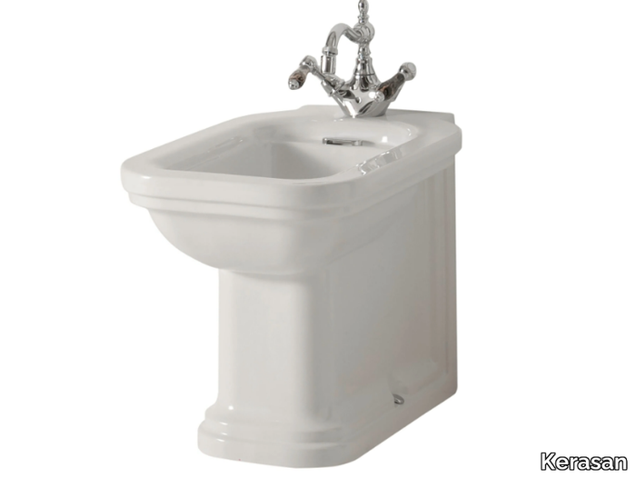 WALDORF 4121 - Compact Floor mounted ceramic bidet _ Kerasan