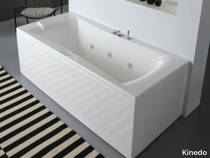 DESIGN - Hydromassage rectangular bathtub _ Kinedo