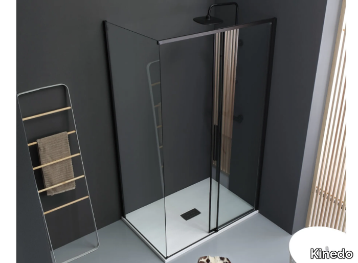 GL6 - Corner shower cabin with sliding door _ Kinedo