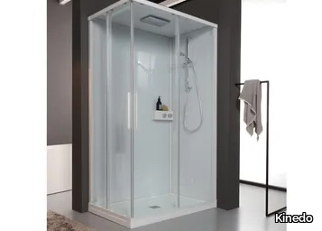 K500 - Corner rectangular shower cabin with sliding door _ Kinedo