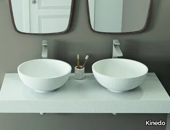 Round washbasin - Countertop round composite material washbasin _ Kinedo