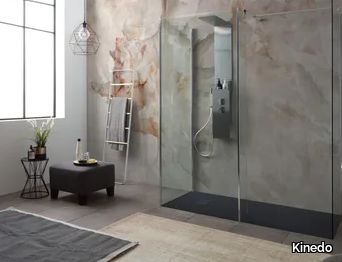 WALK-IN 8 - Tempered glass Walk in shower _ Kinedo