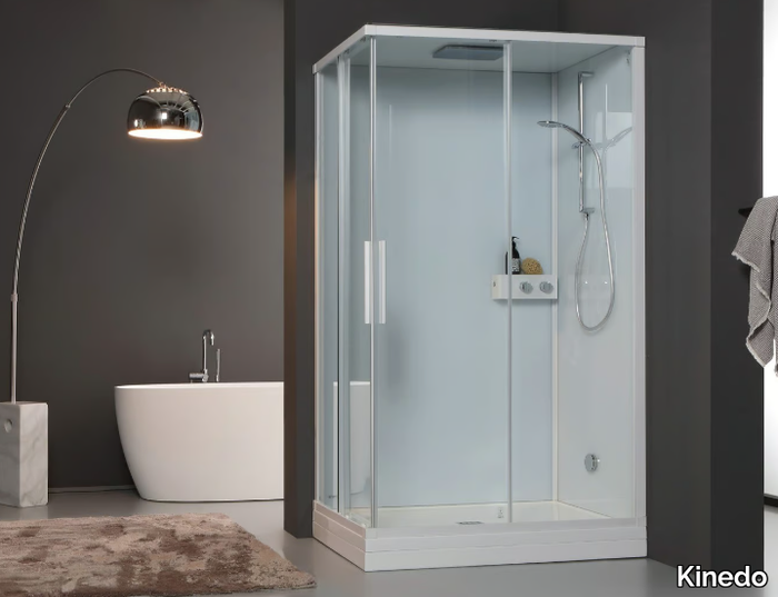 K750 - Multifunction rectangular shower cabin with sliding door _ Kinedo