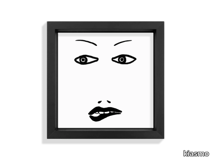 FACES VIII - Ceramic tile with frame _ kiasmo