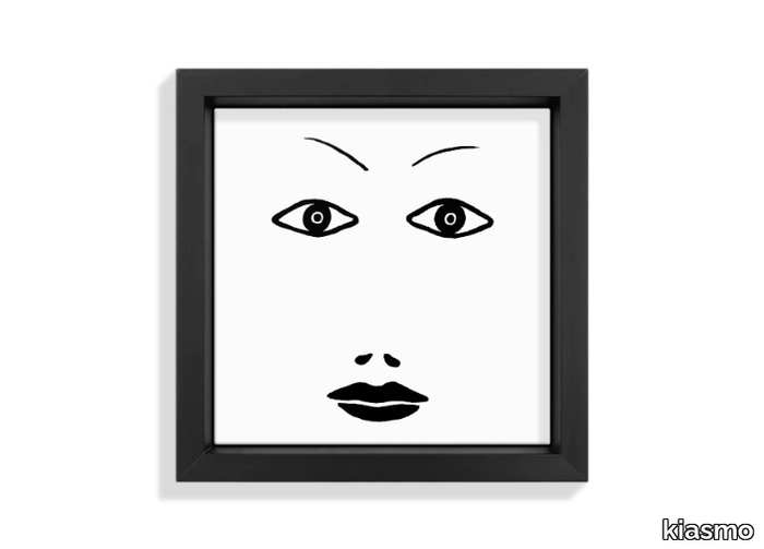 FACES I - Ceramic tile with frame _ kiasmo