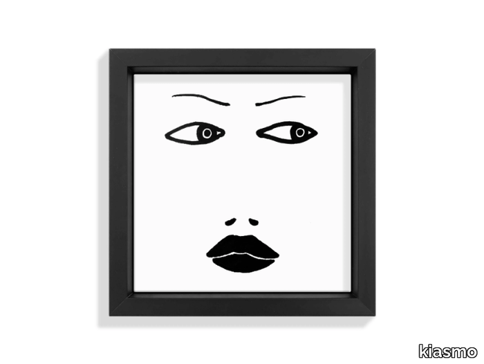 FACES III - Ceramic tile with frame _ kiasmo