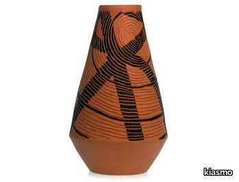 SPIRAL IV - Terracotta vase _ kiasmo