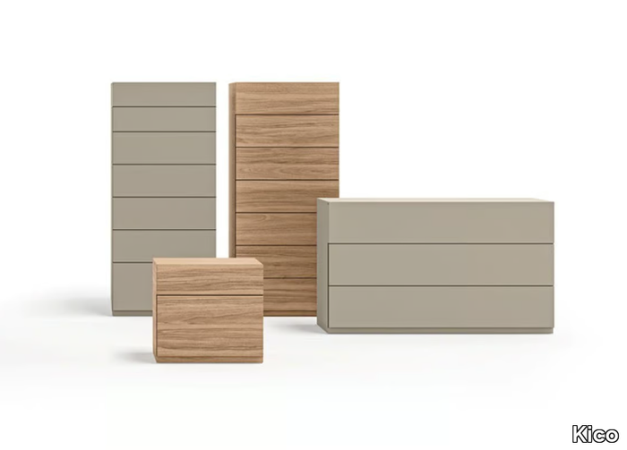 GRIP - Wooden chest of drawers with integrated handles _ Kico