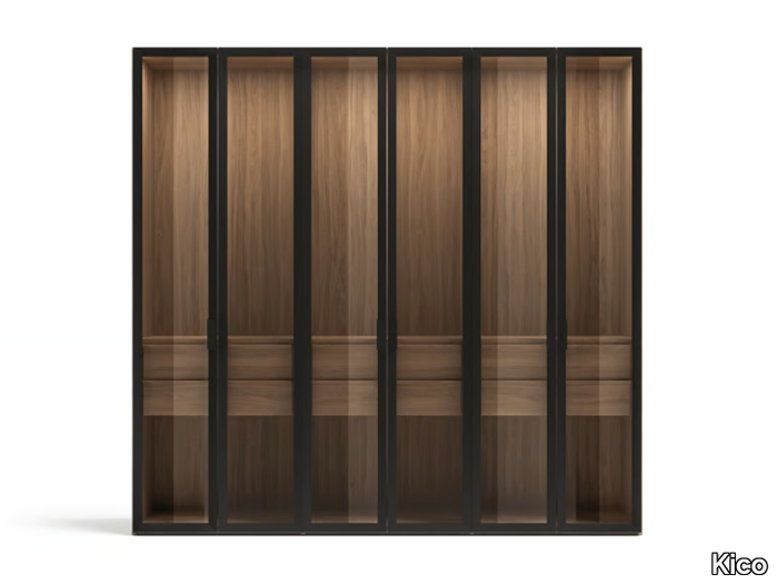 ALTAIR - Wood and glass wardrobe _ Kico