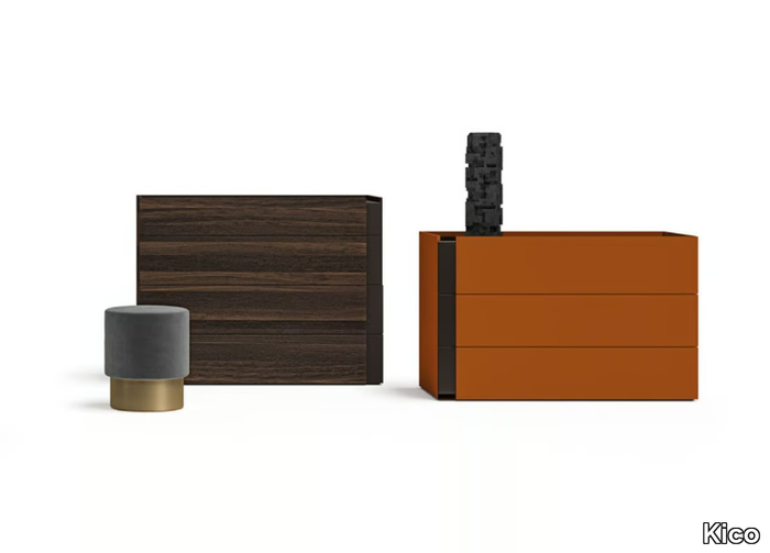 KEEP ON - Wooden chest of drawers with integrated handles _ Kico