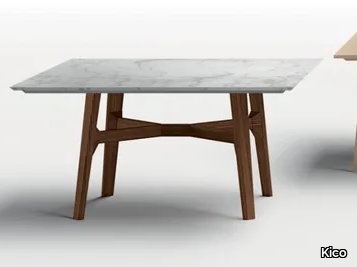 MOOR - Square dining table with marble top _ Kico