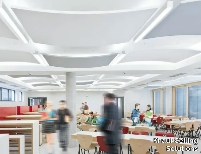 THERMATEX® Sonic arc - Acoustic ceiling clouds _ Knauf Ceiling Solutions