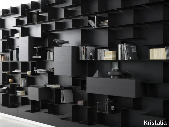 AVENUE LIBRARY - Wall-mounted metal bookcase _ Kristalia