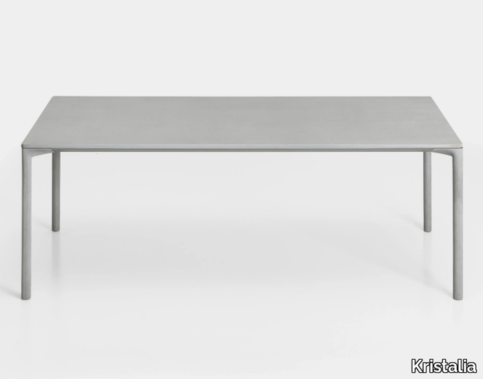 BOIACCA - Rectangular cement table _ Kristalia