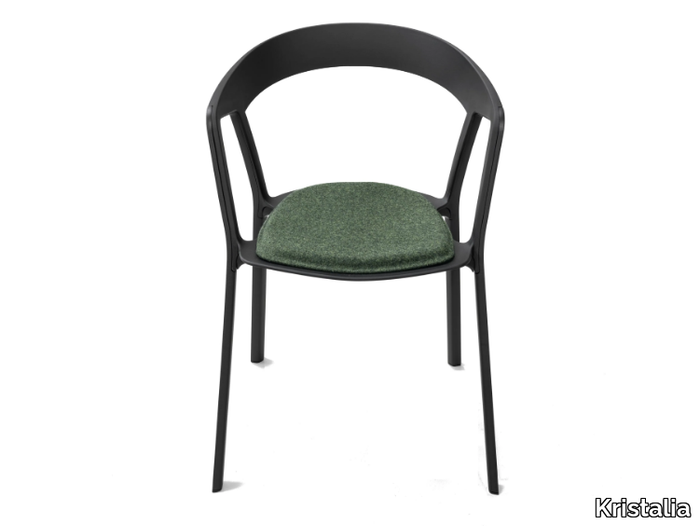 COMPAS - Stackable polypropylene chair _ Kristalia