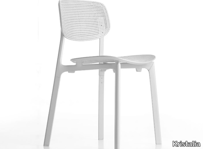 COLANDER - Stackable polypropylene chair _ Kristalia