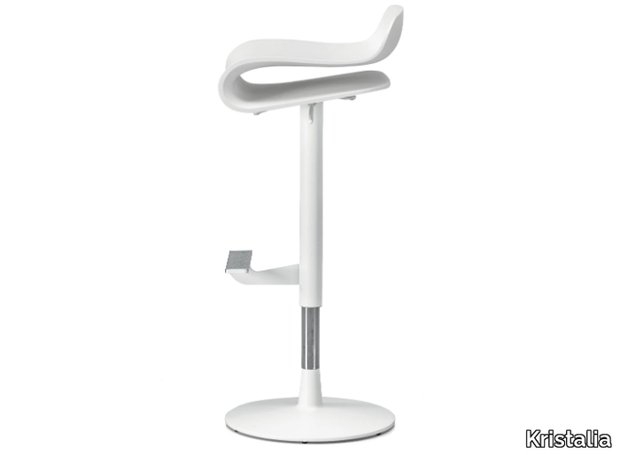 BCN - Swivel stool height-adjustable _ Kristalia