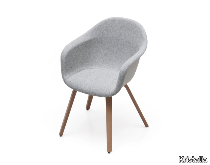 ELEPHANT - Fabric chair with armrests _ Kristalia