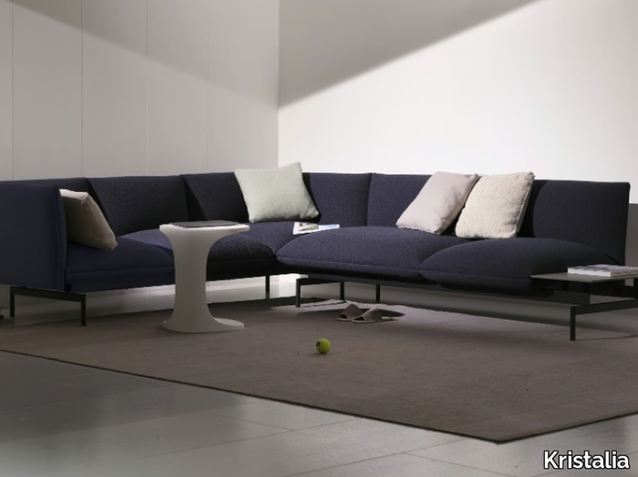 TENSO - 6 seater sectional fabric sofa _ Kristalia