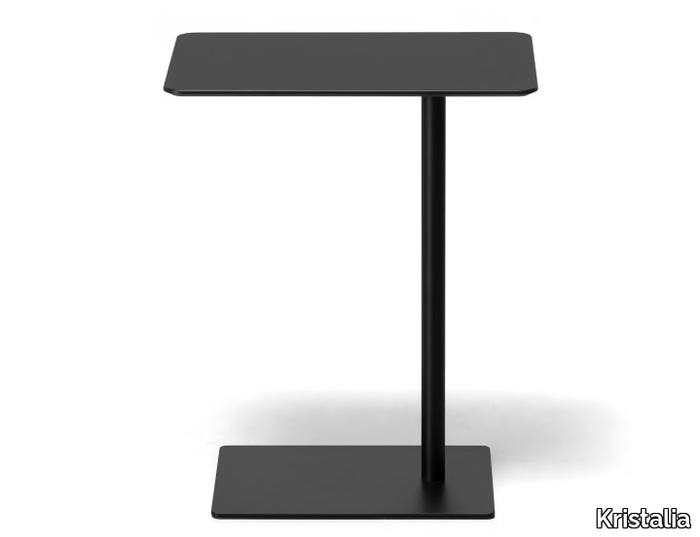 LIBRIO - Rectangular metal side table _ Kristalia