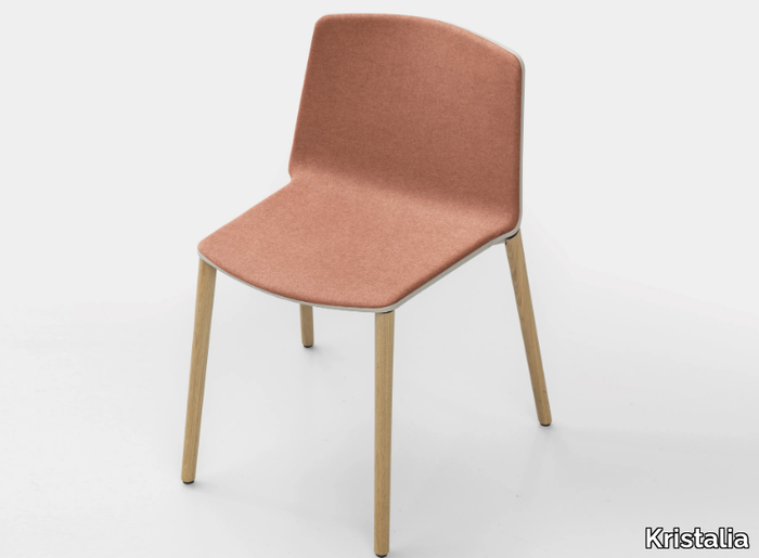 RAMA - Upholstered stackable chair _ Kristalia