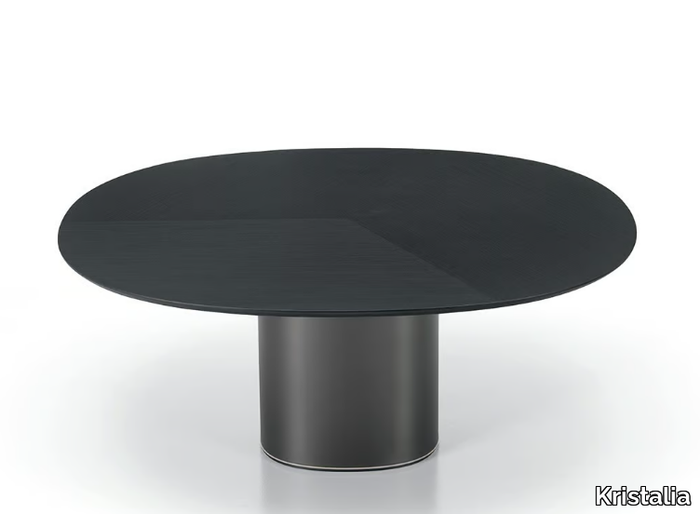 HOLO PILLAR - Oval dining table _ Kristalia