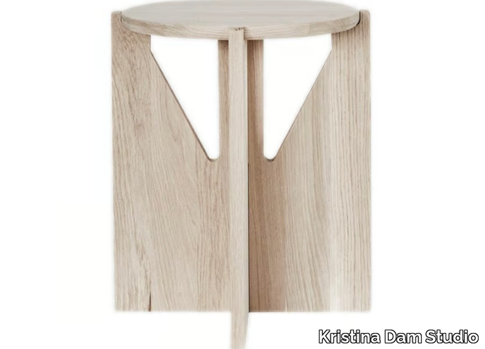 THE STOOL - Wooden stool / coffee table _ Kristina Dam Studio