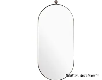 DOWEL - Oval wall-mounted mirror _ Kristina Dam Studio