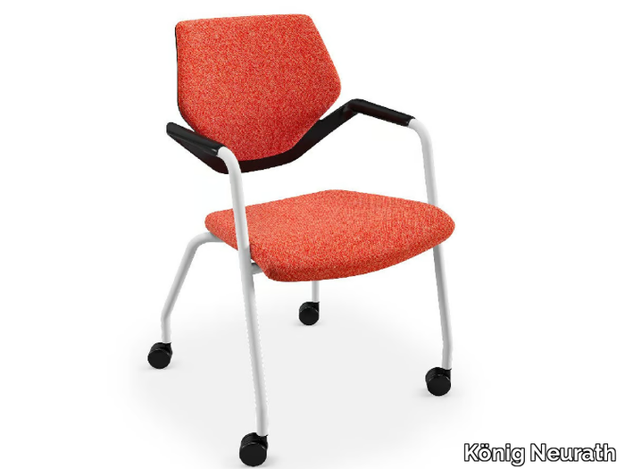 NOOK - Reception chair with castors _ König Neurath