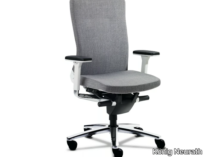 LAMIGA - Office chair with armrests with 5-Spoke base _ König Neurath