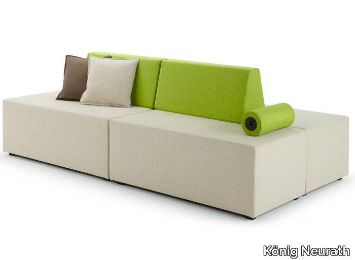 NET.WORK.PLACE - Modular 4 seater fabric sofa _ König Neurath