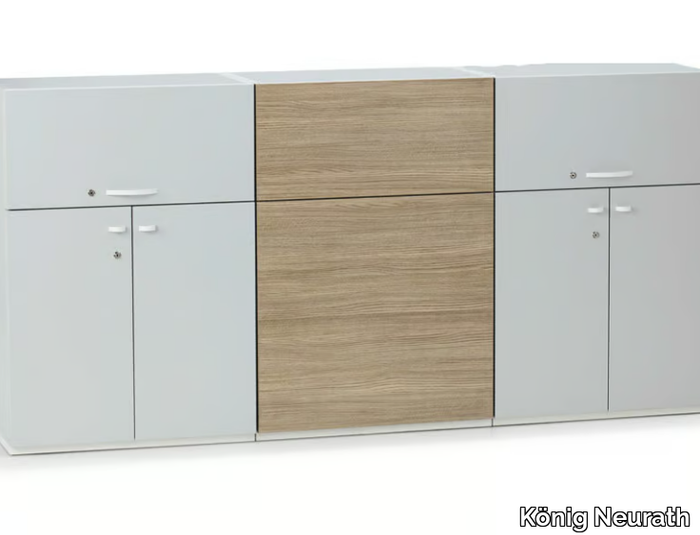 ACTA PLUS - Office storage unit with hinged doors with lock _ König Neurath