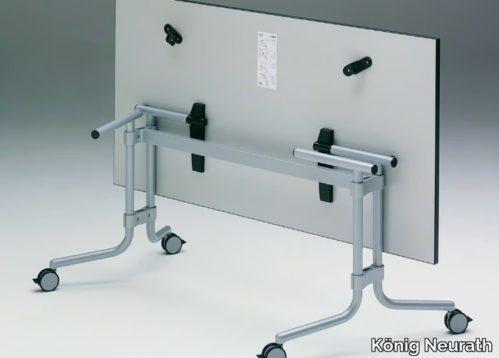 MEMO S - Folding meeting table with castors _ König Neurath