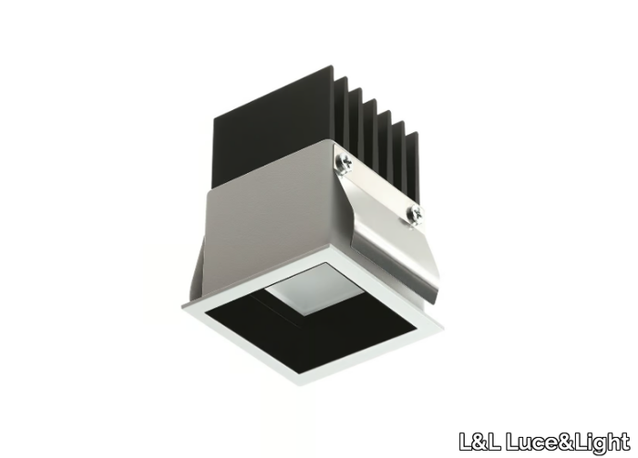 Turis 1.2 - Recessed LED square aluminium spotlight _ L&L Luce&Light