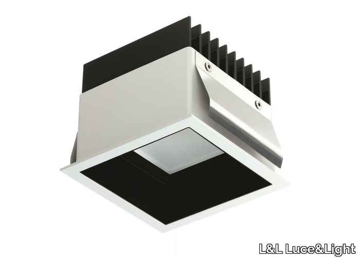 Turis 3.2 - Recessed LED square aluminium spotlight _ L&L Luce&Light