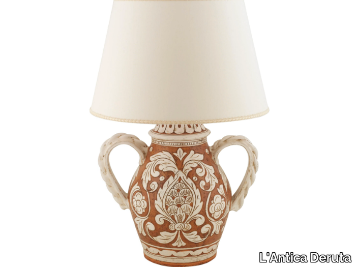 SCALFITO - Handmade ceramic table lamp _ L'Antica Deruta