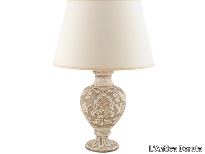 SCALFITO - Handmade ceramic table lamp _ L'Antica Deruta