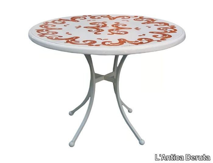 TLC/07 - Round garden table _ L'Antica Deruta