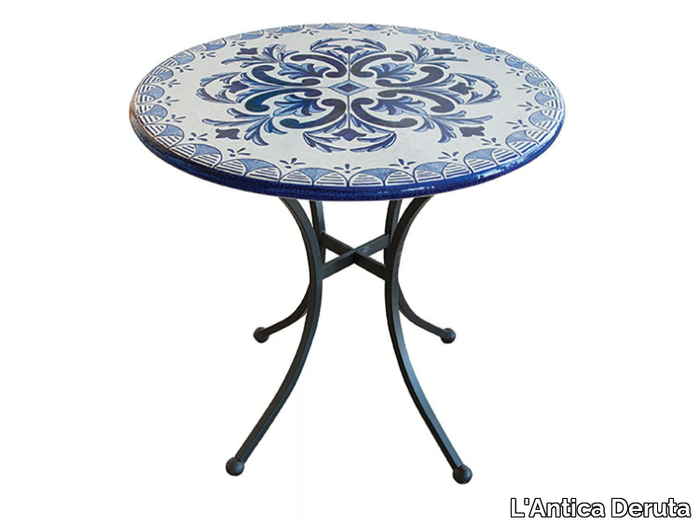 TLC/G02 - Round garden table _ L'Antica Deruta