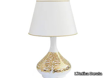 INTRECCI DORATI - Handmade ceramic table lamp _ L'Antica Deruta