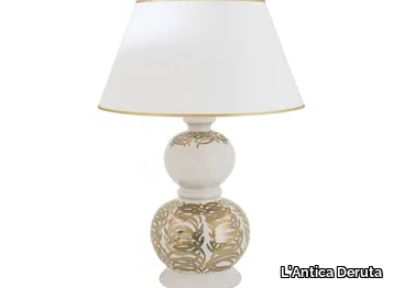 INTRECCI DORATI - Handmade Ceramic materials table lamp _ L'Antica Deruta